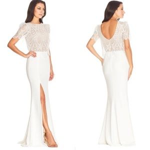 Dress The Population Ramona Gown White NWOT